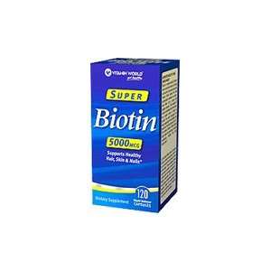  Super Biotin 5000 mcg. 120 Capsules Health & Personal 