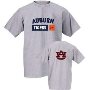  Nike Auburn Tigers Grey Camp T Shirt