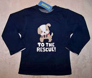   5T 5 Gymboree SKI CABIN To the Rescue Reversible Navy Striped Top Tee