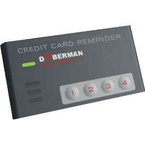  Doberman Security Credit Card Reminder SE 0202  