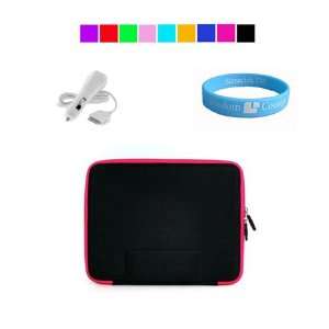   Pink* Case for Apple iPad + iPad Car Charger + Wristband Electronics