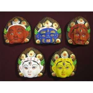  Hindu God (Deity) mask (Set of 5) 