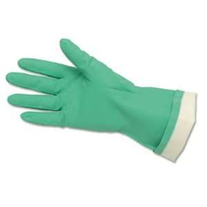  Memphis 5319E   Flock Lined Nitrile Gloves, Green Office 