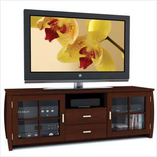  Washington Espresso Bench Espresso Stained Real Wood Finish TV Stand 