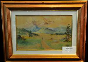 Richard Tallant Early Watercolor Estes Valley SIGNED  