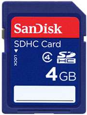 SanDisk 4GB Class 4 SDHC Memory Card