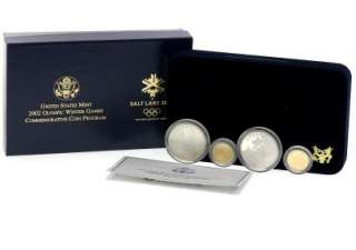 2002 US Salt Lake Olympic Winter Games Commemorative Gold & Silver 