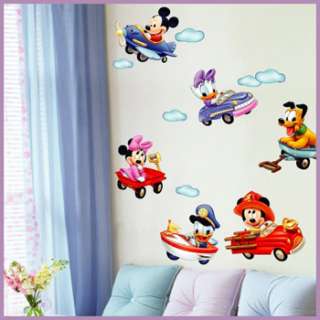   decor stickers mural decals art graphic nersury mickey mouse fly pluto