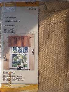 Designables 55W x 17L Abby Lane Sand Valance  