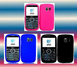 Smooth Silicon (Pnk+Blu+Bk) Pantech Link P7040p Soft Gel Phone Cover 