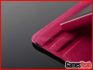 Red For Kindle Fire PU leather Case Cover/Car Charger/USB Cable/Stylus 
