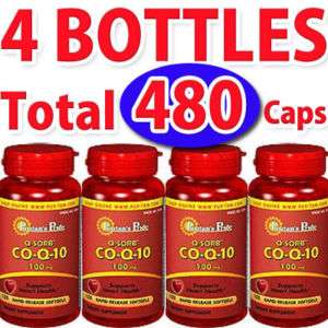 4X Q SORB CoQ10 CO Q 10 100 mg 480 Softgels  