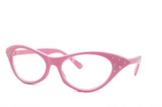 NEW Pink 50s Cateye / Cat Eye Rhinestone Glasses   Child/Youth Size 