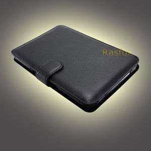 Black  Kindle Keyboard Genuine Leather Cover Case + Screen 
