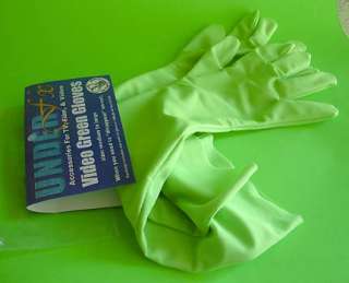 Non Glare Video Green Gloves 4 Chromakey Effects  