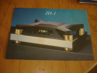JADIS JD1 JD1 CD PLAYER SALES BROCHURE  