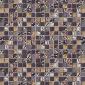 Jeffrey Court 12 In. X 12 In. Black/Gold Medley Mosaic Tile 99204 at 
