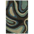    Ink Swirl Cocoa 10 Ft. x 13 Ft. Area Rug  