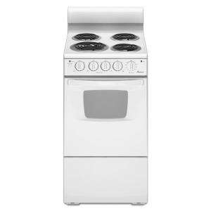 Amana 20 in. Freestanding Electric Range in White AEP222VAW at The 