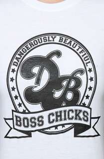 Dangerously Beautiful The DB Boss Chicks TShirt in White  Karmaloop 