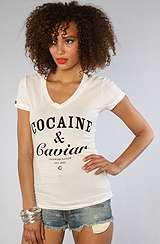 Crooks and Castles The Cocaine & Caviar Tee in White