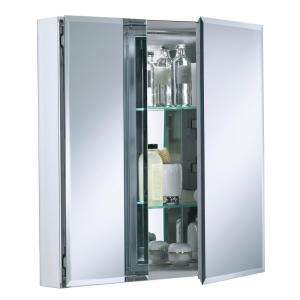 KOHLER Double door 25W x 26H x 5D aluminum cabinet with square 