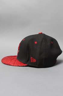 Menaud Sportswear The Chicago Bulls Snakeskin Snapback Hat in Black 