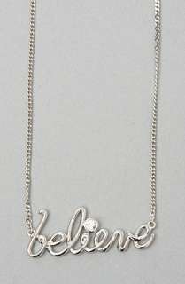 Disney Couture Jewelry The Platinum Plated Believe Necklace with 