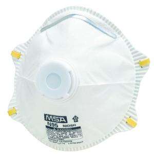 MSA Safety Works Harmful Dust Respirator With Exhalation Valve 