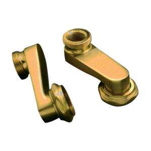 Barclay Products 3 In. Deck Mount Swivel Arms in Polished Brass 4501D 