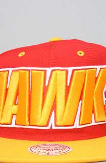 Mitchell & Ness The Wordmark Snapback Hat in Red Yellow  Karmaloop 