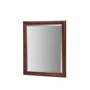 Xylem Manor 28 in. Wall Mount Mirror in Distressed Maple M MANOR 28BN 