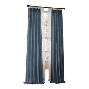 Curtainworks Dupioni Silk Sapphire Pinch Pleat Curtain DISCONTINUED 