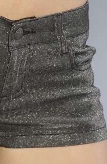 Tripp NYC The Metallic Shine On Short in Black and Silver  Karmaloop 