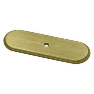 Liberty 3 in. Raised Oval Backplate (Cabinet Hardware Knob) P30046C AB 