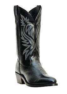   Laredo London Black Leather Western Cowboy Boots Style 4210  