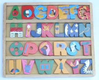 Alphabet Letter Learning Set Wooden toy Montessori toys  