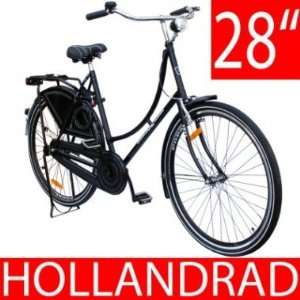 Hollandrad 28 Fahrrad Cityfahrrad schwarz  Sport 