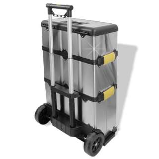 Werkzeugtrolley Werkzeugkasten Edelstahl 70 L NEU 5410329401344  