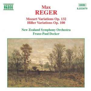 Reger Mozart Variationen Decker Franz Paul Decker, Nzso, Max Reger 