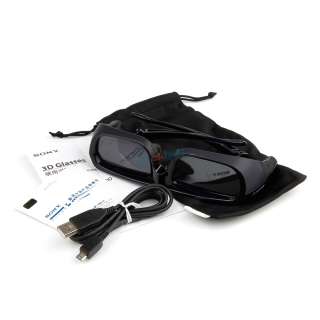 Sony TDG BR250/B Active 3 D Glasses Rechargeable USB 3D TDGBR250 TDG 