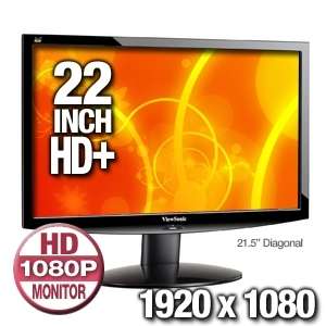 Viewsonic VX2233WM 22 Widescreen LCD Monitor   21.5 Diagonal, 10001 