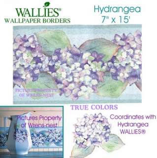 WALLIES 1 ROLL HYDRANGEA Hydrangeas Wallpaper BORDER  