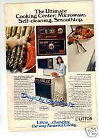 Vintage Litton Oven/Microwave combination ad, 1976  