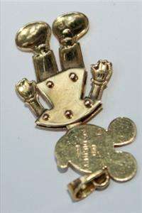 18K GOLD MICKEY MOUSE DISNEY COLLECTION PENDANT CHARM  