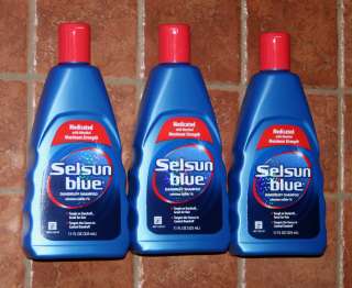 3pk Selsun Blue Dandruff Shampoo w/Menthol HealthSite4u  