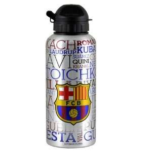 FC Barcelona Barca Sportflasche Trinkflasche Flasche Silber  