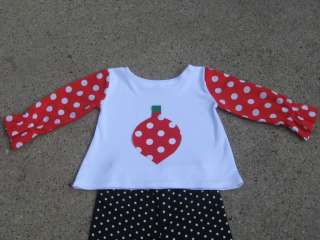 Custom Boutique Christmas Top And Pants 12 M to 6 Years  