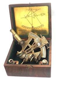 German 4 Antique Nautical sextant 2 tele & chart Box  