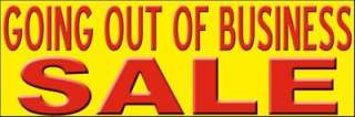 New Going Out of Business Sale Banner Sign 2 x 6  